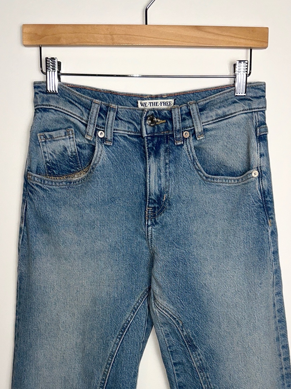 We The Free x Free People Risk Taker Straight Stretch Jean - Picture 8 of 15